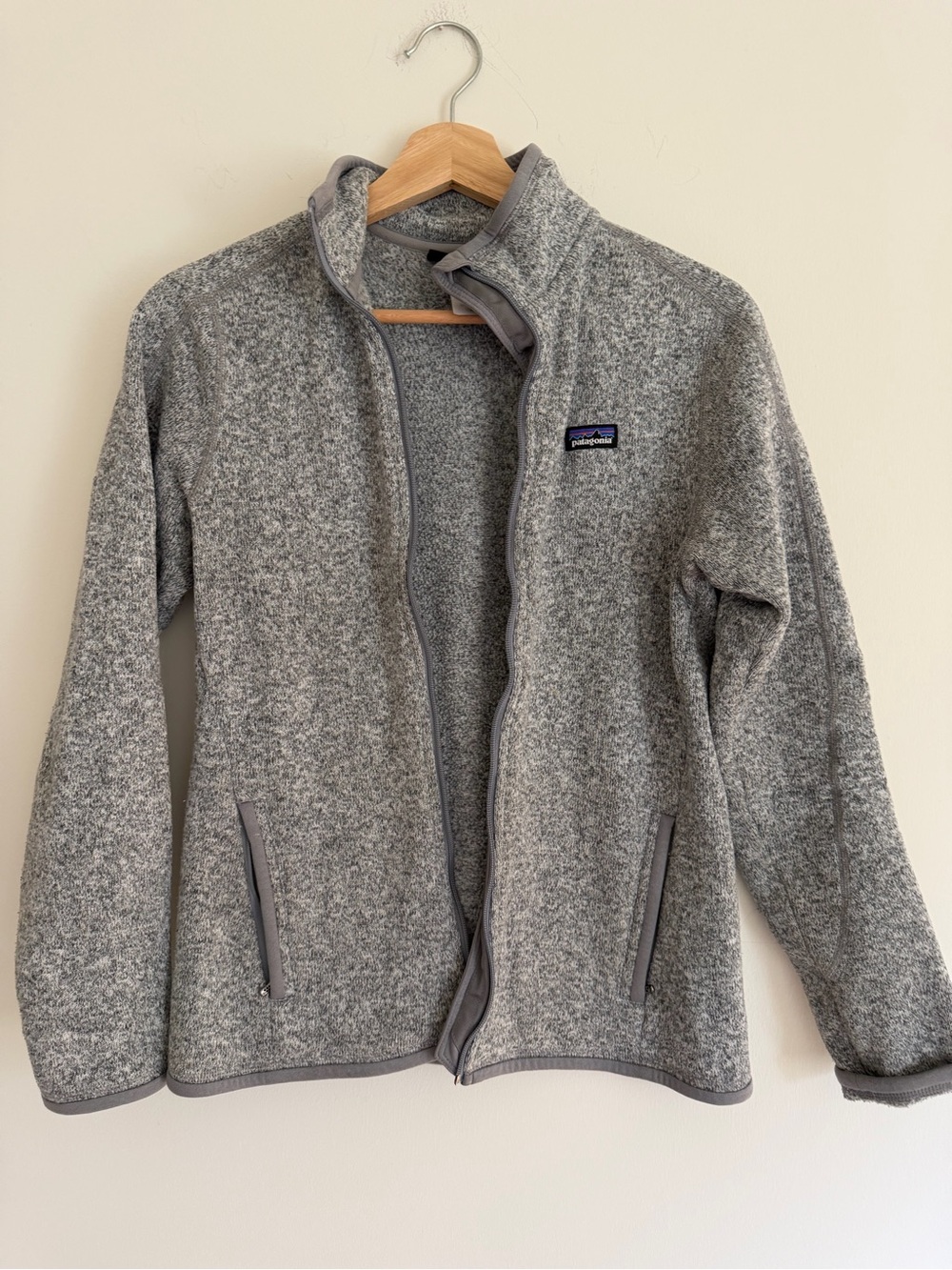 Patagonia Gray Full-Zip Fleece Jacket